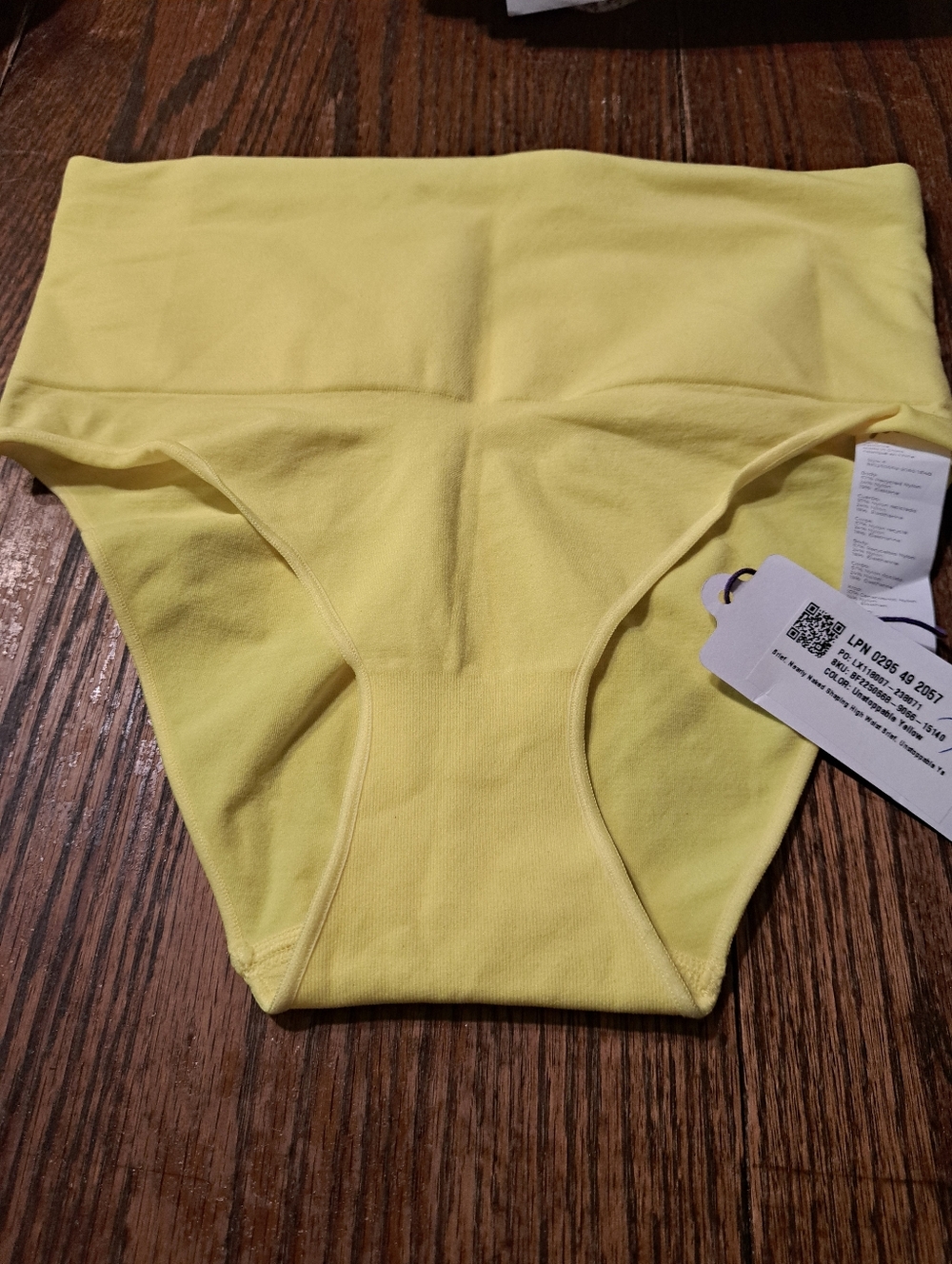 New M/L Yitty Fabeletics Unstoppable Yellow Nearly Naked Shaping Brief Panty